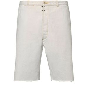 Maison Margiela, Heren, Korte broeken, Wit, Maat: S Denim,