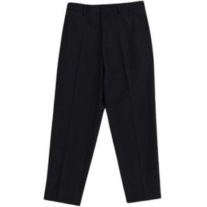 Jil Sander, Heren, Broeken, Zwart, Maat: S Katoen,