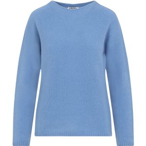 Max Mara, Dames, Truien, Blauw, Maat: XS Kasjmier,