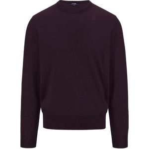 K-Way, Heren, Sweatshirts & Hoodies, Paars, Maat: M Wol,
