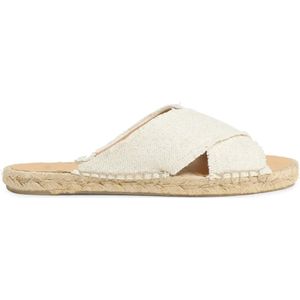 Castañer, Dames, Schoenen, Wit, Maat: 39 EU Linnen,