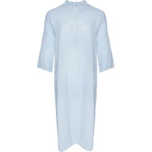 Tiffany, Dames, Jurken, Blauw, Maat: L/Xl Linnen,