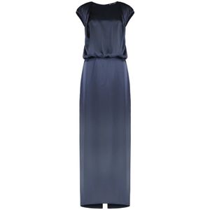 Les Filles d'Eva, Dames, Jurken, Blauw, Maat: S Satijn,