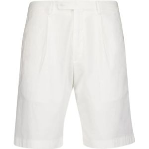 Boglioli, Heren, Korte broeken, Wit, Maat: L Katoen,