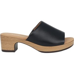 Gabor - Leren Sandalen - Zwart - Leer - Open Teen - Slip-on Model