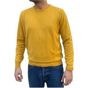 Kangra, Heren, Truien, Geel, Maat: M Kasjmier,