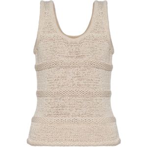 Samsøe Samsøe - Sanettie Strap Top - Beige - Dames - Katoen