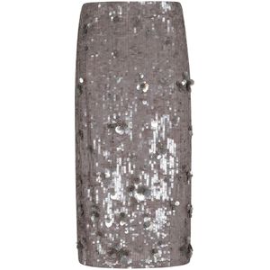 P.a.r.o.s.h., Dames, Rokken, Grijs, Maat: M Polyamide,