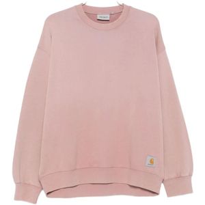 Carhartt Wip, Heren, Sweatshirts & Hoodies, Roze, Maat: S