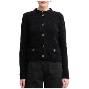 Twinset, Dames, Truien, Zwart, Maat: L