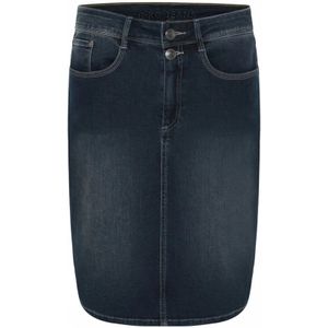 C.Ro, Dames, Rokken, Blauw, Maat: L Denim,