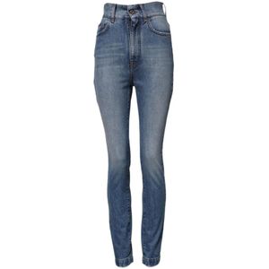 Dolce & Gabbana, Dames, Jeans, Blauw, Maat: XS Katoen,
