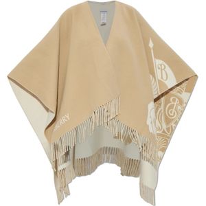 Burberry, Dames, Jassen, Beige, Maat: ONE Size Wol,