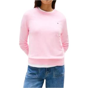 Tommy Hilfiger, Dames, Truien, Roze, Maat: L Jersey,