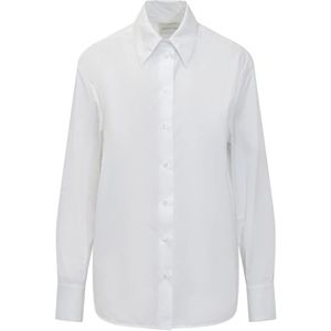 Loulou Studio, Dames, Blouses & Shirts, Wit, Maat: L