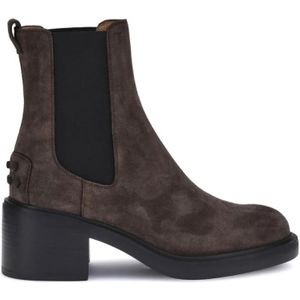 Tod's, Dames, Schoenen, Bruin, Maat: 38 1/2 EU Suède,