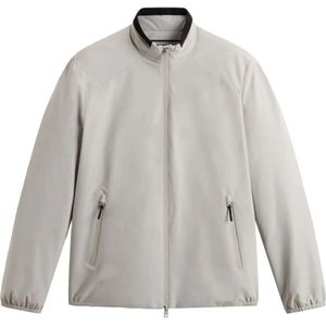 Woolrich, Heren, Jassen, Grijs, Maat: S Wol,