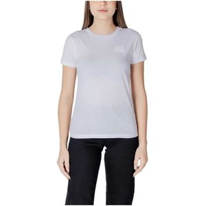 Armani Exchange, Dames, Tops, Wit, Maat: L Katoen,