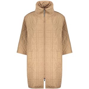 Fabiana Filippi, Dames, Mantels, Beige, Maat: XS Polyamide,