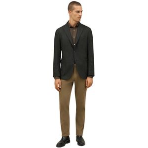 Boglioli, Heren, Jassen, Groen, Maat: S Flanel,