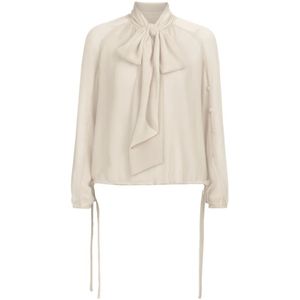 Dante 6, Dames, Blouses & Shirts, Beige, Maat: XS Chiffon,