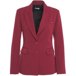 Liu Jo, Dames, Jassen, Rood, Maat: XS Leer,