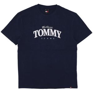 Tommy Hilfiger, Heren, Tops, Blauw, Maat: XL Katoen,