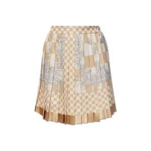 Versace Geplooide rok , Beige , Dames , Maat: S