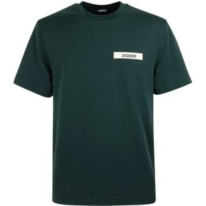 Jacquemus, Heren, Tops, Groen, Maat: S Katoen,
