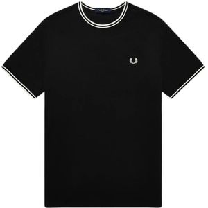 Fred Perry, Heren, Tops, Zwart, Maat: 2XL Katoen,