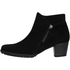 Gabor - Enkellaarsjes - Zwart - Suède