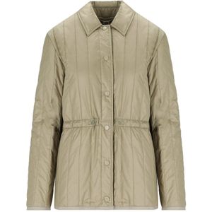 Max Mara, Dames, Jassen, Beige, Maat: M Zijde,