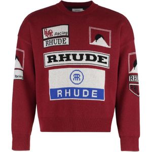 Rhude, Heren, Truien, Rood, Maat: M Kasjmier,