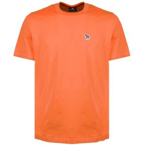 PS By Paul Smith, Heren, Tops, Oranje, Maat: S Katoen,