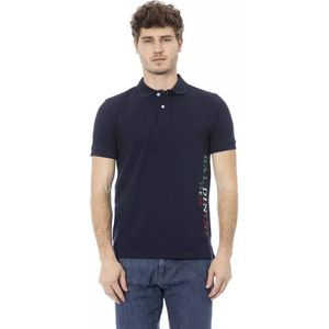 Baldinini, Heren, Tops, Blauw, Maat: L Katoen,