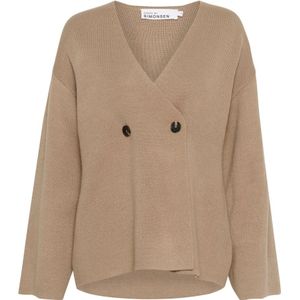 Karen by Simonsen, Dames, Truien, Grijs, Maat: XL Wol,