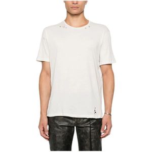 Ann Demeulemeester, Heren, Tops, Wit, Maat: XL Katoen,