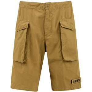 Aspesi, Heren, Korte broeken, Beige, Maat: XL Katoen,