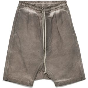 Rick Owens, Heren, Korte broeken, Grijs, Maat: L Zijde,