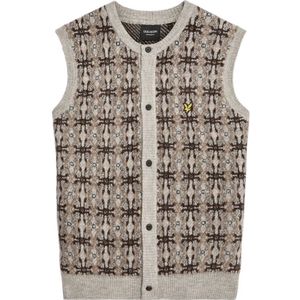 Lyle & Scott, Heren, Truien, Grijs, Maat: XS Leer,