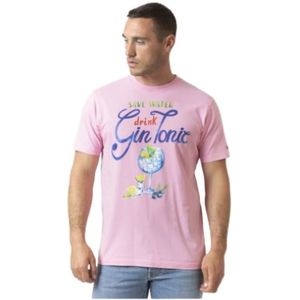 MC2 Saint Barth, Heren, Tops, Roze, Maat: XL Katoen,