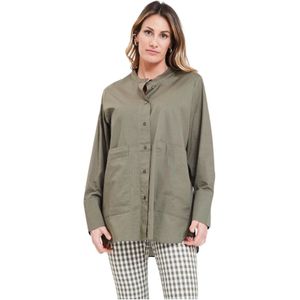 Alpha Studio, Dames, Blouses & Shirts, Groen, Maat: M