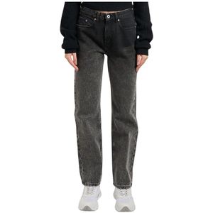Karl Lagerfeld - Jeans - Zwart - Dames - Straight Fit - Hoge Taille