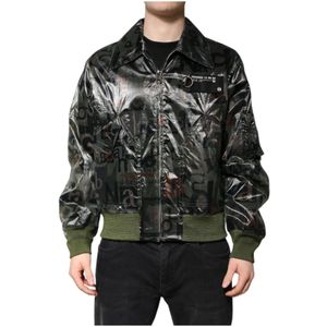 Dolce & Gabbana - Bomber Jacket - Groen - DG Logo Print