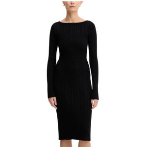 Twinset, Dames, Jurken, Zwart, Maat: XS