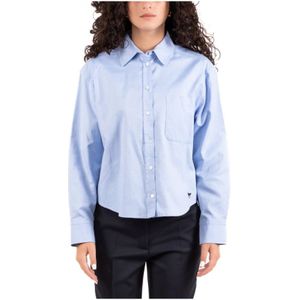 Max Mara, Dames, Blouses & Shirts, Blauw, Maat: 3XS