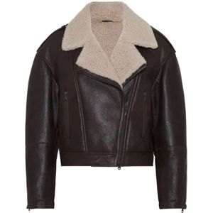 Brunello Cucinelli, Dames, Jassen, Bruin, Maat: 2XS