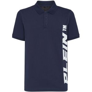Philipp Plein, Heren, Tops, Blauw, Maat: L Katoen,