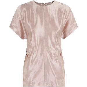 Loulou Studio, Dames, Blouses & Shirts, Roze, Maat: L Katoen,