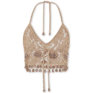 Rabanne, Dames, Tops, Geel, Maat: XS